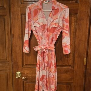 J. McLauglin Classic Button Up Midi Dress